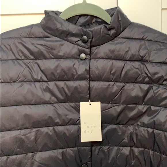 FIRM! NEW! Black Puffer Coat A New Day MED - Picture 3 of 5